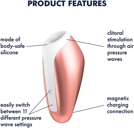 Satisfyer Love Breeze вакуумно-волновой клиторальный стимулятор розовый